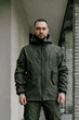 Куртка чоловіча SoftShell легка, хакі, водонепроникна легка куртка з матеріалу софтшел для осені XL - зображення 2