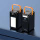 Павербанк Power Bank із ліхтарем SPO 200000 mah для подорожей із вбудованими кабелями чорний - изображение 1