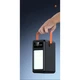 Павербанк Power Bank із ліхтарем SPO 200000 mah для подорожей із вбудованими кабелями чорний - изображение 3