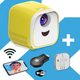 Проектор XPRO PANOPLUS SMILE L для дітей та дорослих з WiFI підключенням до iOS та Android та функцією Screen Mirroring та трансляцією з телефону+ Навушники в комплекті! (E607b6-248) - зображення 1