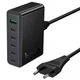 МЗП Hoco C152A Modern PD70W 6in1 (5USB-C та 1USB-A) Black - зображення 3