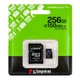 Карта пам'яті microSDXC (UHS-1) Kingston Canvas Select Plus Gen3 256Gb class 10 А1 (R-150MB/s) з адаптером SD Black - зображення 2