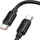 USB кабель для швидкої зарядки HOCO X115 Type-C / Type-C 5A 240W Power Delivery (PD 3.1) 1 м Чорний - зображення 2
