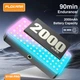 Портативна кольорова міні LED панель PLOKAMA U160 Pro RGB LED 2000 mAh 2700K-6500K 120x70 мм з кліпсою Чорна - зображення 6