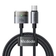 Магнітний кабель Mcdodo USB-C → MagSafe 3 140W з LED-індикатором, 2 м CA-2070 Чорний - зображення 1