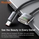 Магнітний кабель Mcdodo USB-C → MagSafe 3 140W з LED-індикатором, 2 м CA-2070 Чорний - зображення 7