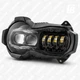 Фара головного света 02 для мотоциклов BMW R 1200 GS R 1200 GS GSA Adventure светодиодная (LED) чёрная - изображение 1