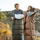 Спальник з капюшоном Naturehike U250S NH20MSD07, (0°C), правий, темно-зелений - изображение 6