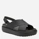 Sandały damskie na platformie Crocs Brooklyn Luxe Cross Strap 209407-060 36-37 (W6) Czarne - obraz 2