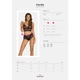Комплект жіночий мереживний Obsessive Cecilla Top & Shorties L-XL чорний - изображение 9