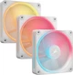 Zestaw wentylatorów Corsair iCUE LINK LX120-R RGB 120mm PWM Reverse Fans Starter Kit White (CO-9051054-WW) - obraz 1
