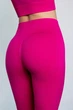 Женские леггинсы клеш с push-up эффектом Giulia Flexing leggins «Sculpt Flare» YZ168 L Violet-baton rouge, бесшовные леггинсы, спортивные, с высокой посадкой - изображение 5