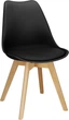 Krzesło do kuchni i salonu Springos Verde DC0015 Czarne (5907719469973) - obraz 1