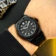 Годинник чоловічий Guardo 012752-4 чорний ремінець - изображение 5