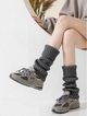 Довгі гетри гольфи без пальців honey fashion accessories one size темно-сірий (70к001) - зображення 1