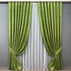 Комплект готовых штор VR-Textil Жаккард Мрамор Al1 № 1907ш Оливковый 200х290 см 2 шт (32-327) - изображение 2