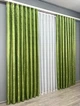 Комплект готовых штор VR-Textil Жаккард Мрамор Al1 № 1907ш Оливковый 200х290 см 2 шт (32-327) - изображение 4