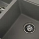 Мойка для кухни VALESO гранит HARMONY 780x500мм прямоугольная врезная без сифона на две чаши серая PLS-A47532 - изображение 4