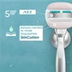 Змінні картриджі для гоління (леза касети) жіночі Gillette Venus PRO Comfortglide Sensitive з 5 лезами 6 шт - изображение 2