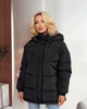 Куртка с капюшоном черный 42-48 (с154- 007) - изображение 2