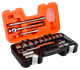 Набор торцевых головок BAHCO 1/2" дюймовых размеров 3/8" - 1,1/4" 23 шт. (S240AF) - изображение 1