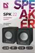 Акустика Defender #1 2.0 SPK 22 2х2,5W USB Black (65503) (6243402) - изображение 2