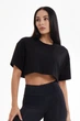 Футболка Designed for Fitness Crop Basic M/L чорна - зображення 1