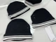 Шапка Maison Margiela MM6 Beanie Black / White Hat S - зображення 4
