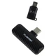 Микрофон-петличка PLOKAMA VM-10 беспроводной, 1 микрофон, 2-в-1, Type-C и Lightning, черный - изображение 3