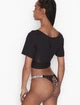 Комплект білизни Victoria’s Secret Shine Push-up Чорний з коричневим 36D-S - изображение 5