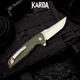 Ніж складний Karda J070 Green - зображення 2