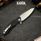 Ніж складний Karda Буйвіл J104 Black - изображение 2