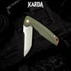 Ніж складний Karda J070 Green - зображення 3