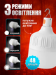 Лампа аккумуляторная usb фонарь на аккумуляторе светодиодная LED лампочка 200 Вт кемпинговая портативная с подвесом charging lamp светильник ночник для кемпинга - изображение 4