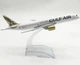 Модель літака Boeing 787 Dreamliner GULF AIR 1:400 металева лита колекційна модель пасажирського авіалайнера 16 см - зображення 2