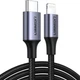 Кабель зарядки UGREEN USB 20 Type-C to Lightning 1м 60Вт черный (LKMTR_885849) - изображение 1