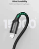 Кабель USB 2.0 Type-C M-Lightning M, 2.0м, чорний, Nickel Plating ABS Shell, US171 UGREEN - зображення 3