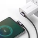 Кабель USB 2.0 Type-C M-M, 2 м, 90°, 100W Косм. Сірий US335 UGREEN - изображение 3