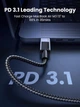 Кабель USB Type-C UGREEN L513 1м 240W 480Mbps чорний (LKMTR_885563) - зображення 2