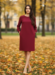 Платье InDresser XS Бордовый (IN-0206Н009Д-Bordo) - изображение 3