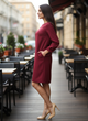 Платье InDresser XS Бордовый (IN-0206Н009Д-Bordo) - изображение 6