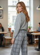 Брюки H&M 36 Комбинированный (HM-07513979-Blue) - изображение 3