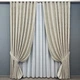 Комплект готовых штор VR-Textil Лен мрамор Pavliani ХО № 1272ш Теплый бежевый 150х280 см 2 шт (33-0101) - изображение 2