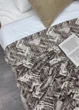 Плед-покрывало Decorator WellSoft 200х220 см Коричневый с молочным (87-164) - изображение 2