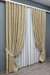 Комплект готових штор VR-Textil Льон мармур Pavliani ХО № 1270ш Бежевий 100х280 см 2 шт (31-494) - зображення 3
