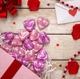 Шоколадні цукерки Hershey's Valentine's Day Pink Cookies 'n Crème Hearts Candy 249г - зображення 5