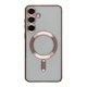 Чехол TPU Metallic Full Camera with Magsafe для Samsung Galaxy S24+ 5G (S926) Rose Gold - изображение 1