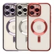 Чохол Premium TPU Metallic Full Camera with Magsafe для iPhone 16 Pro Blue - изображение 2