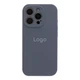 Чохол Premium Silicone Case Full Size with Frame для iPhone 16 Pro 28.Lavender Grey - зображення 1