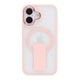 Чохол TPU+PC FlexGuard Magnetic Ring Stand для iPhone 16 Pink - изображение 1
